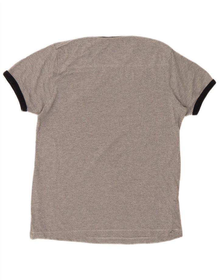 FRANSK FORBINDELSE Herre T-Shirt Top Medium Grå Bomuld
