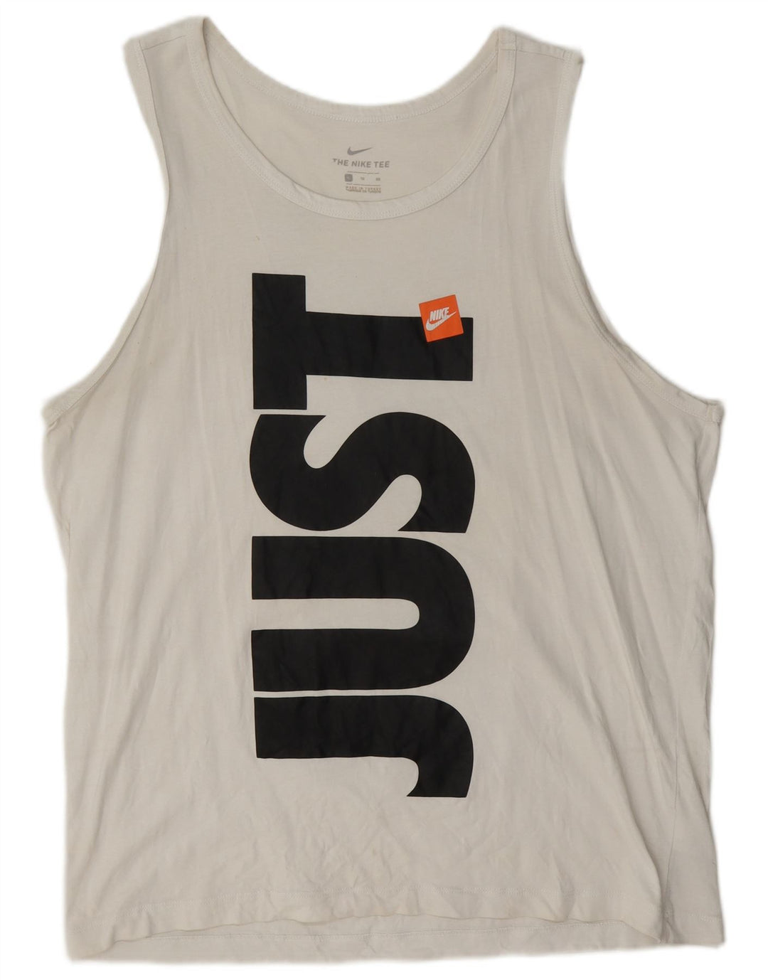 Nike Herre grafisk vest Top XL Hvid Bomuld