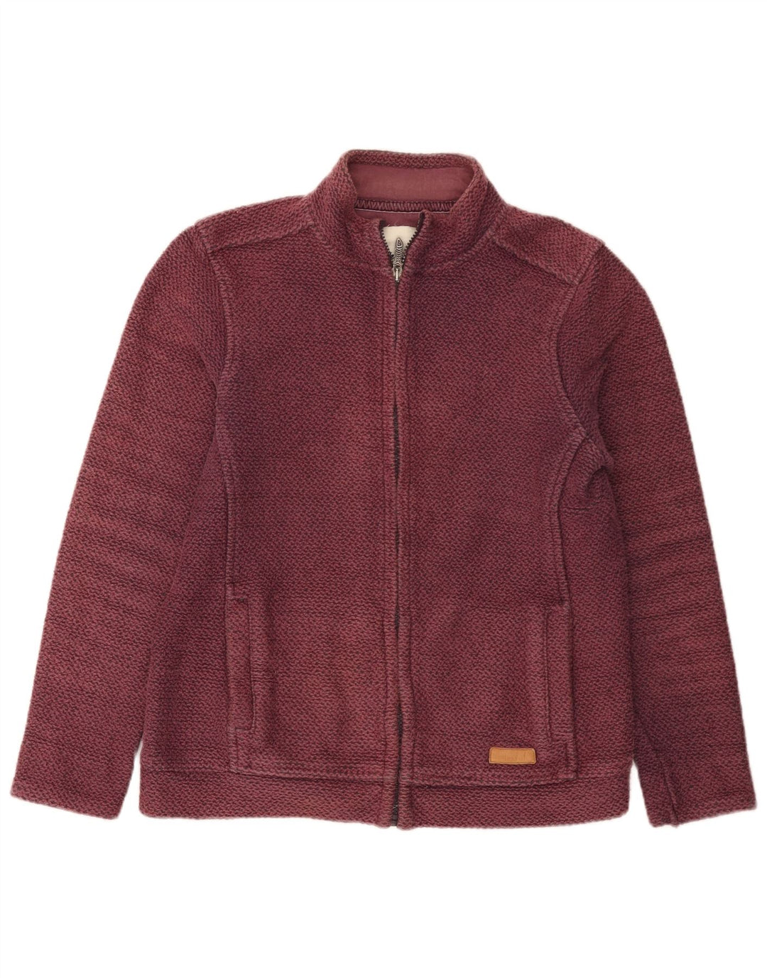 Weird Fish Dame træningsdragt Topjakke UK 12 Medium Burgundy Bomuld