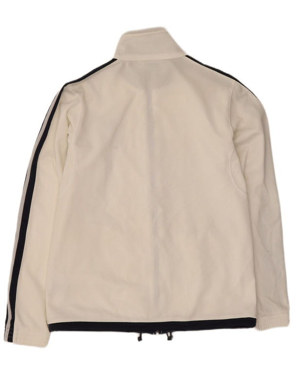 Diadora Mens Tracksuit Top Jacket UK 36 Small White Colourblock Polyester