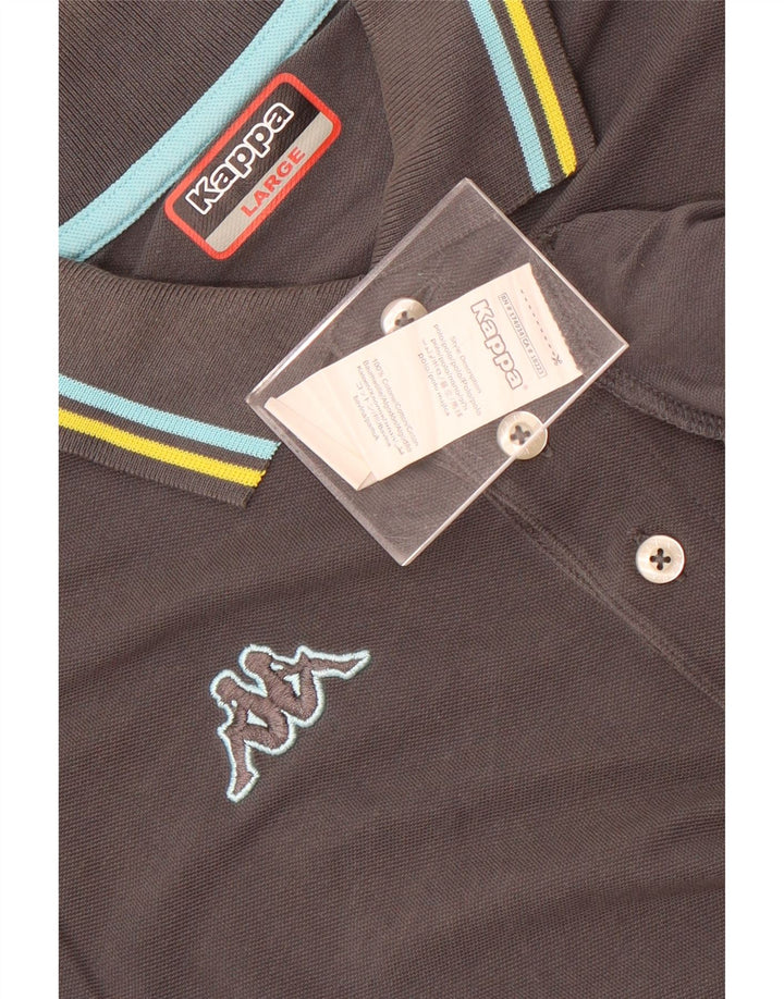 Kappa herre poloshirt, stor grå bomuld