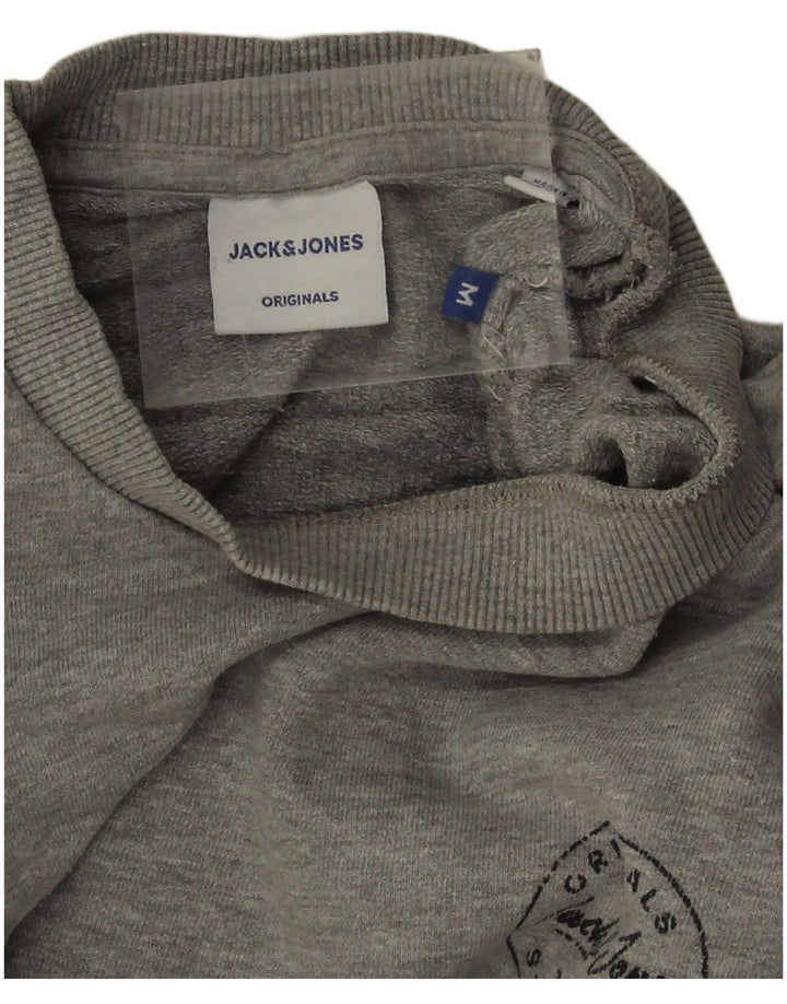 Jack & Jones Herre sweatshirt Jumper Medium Grå Bomuld