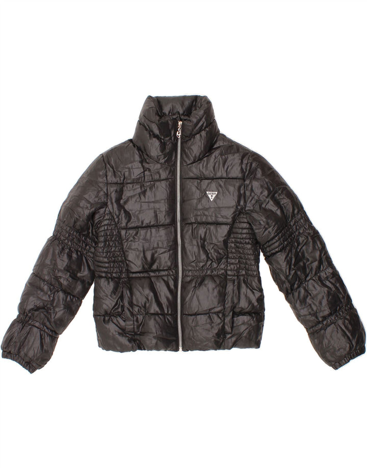 GUESS Girls Padded Jacket 9-10 Years Black Polyester Vintage Guess and Second-Hand Guess from Messina Hembry 