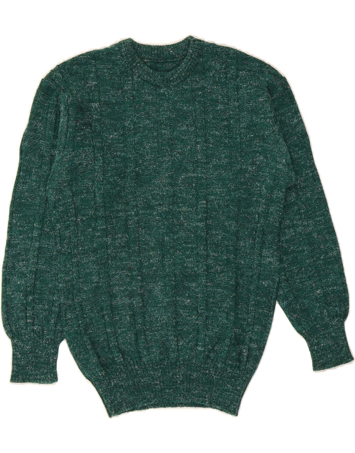 VINTAGE Womens Crew Neck Jumper Sweater IT 50 XL Green Vintage Vintage and Second-Hand Vintage from Messina Hembry 