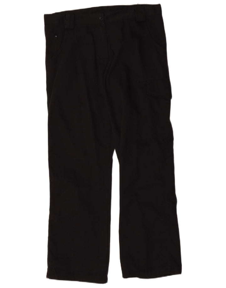 Dickies Dame Straight Cargo Trousers UK 12 Medium W36 L31 Sort Polyester