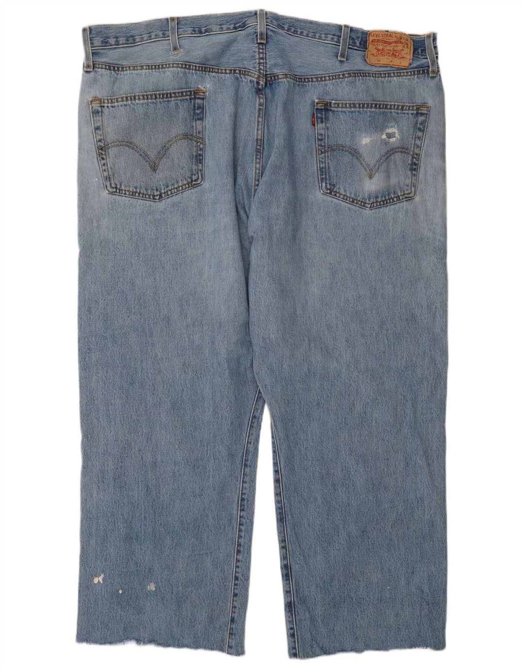 Levi's Herre 501 lige jeans W46 L27 blå bomuld