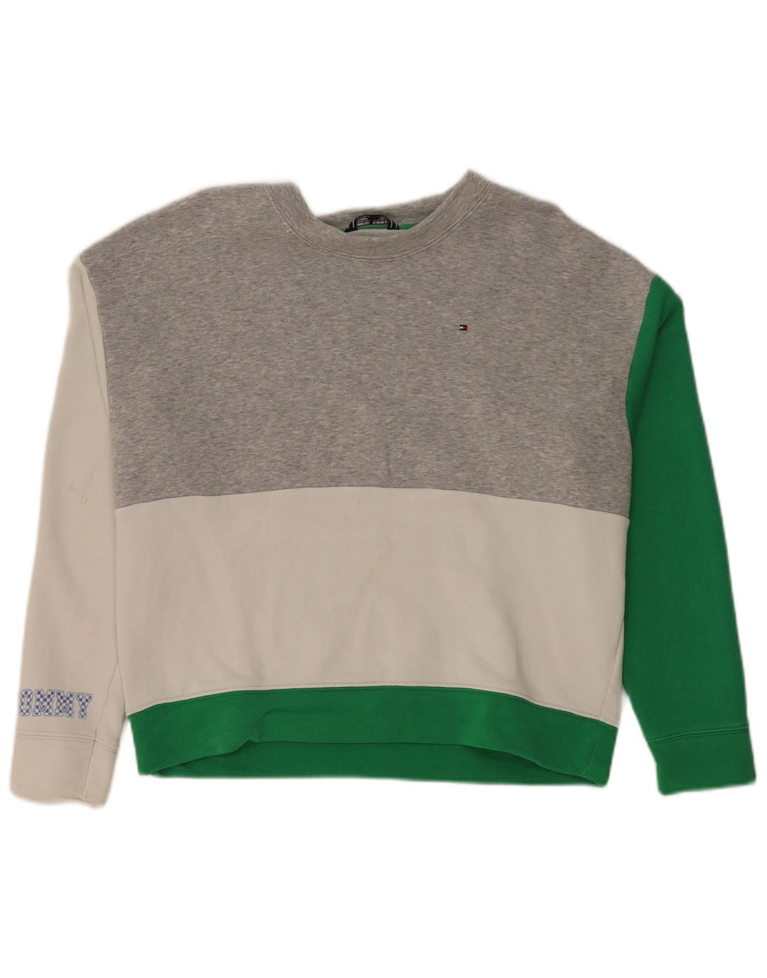 Tommy Hilfiger Dame Grafisk Sweatshirt Jumper UK 14 Medium Flerfarvet