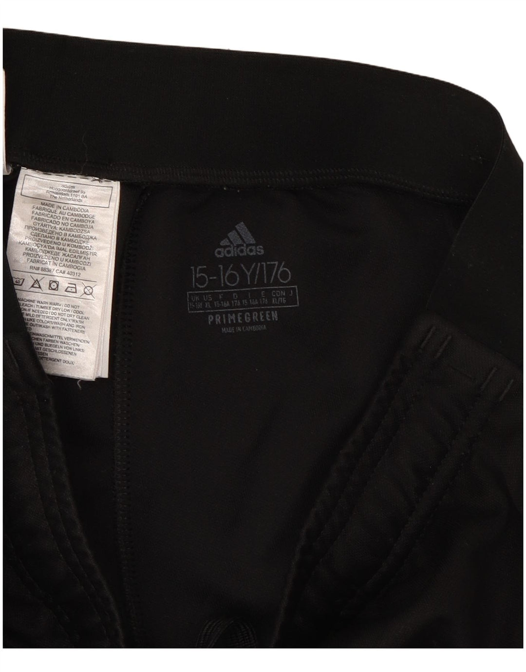 ADIDAS Aeroready træningsdragtsbukser til drenge 15-16 år Sort polyester
