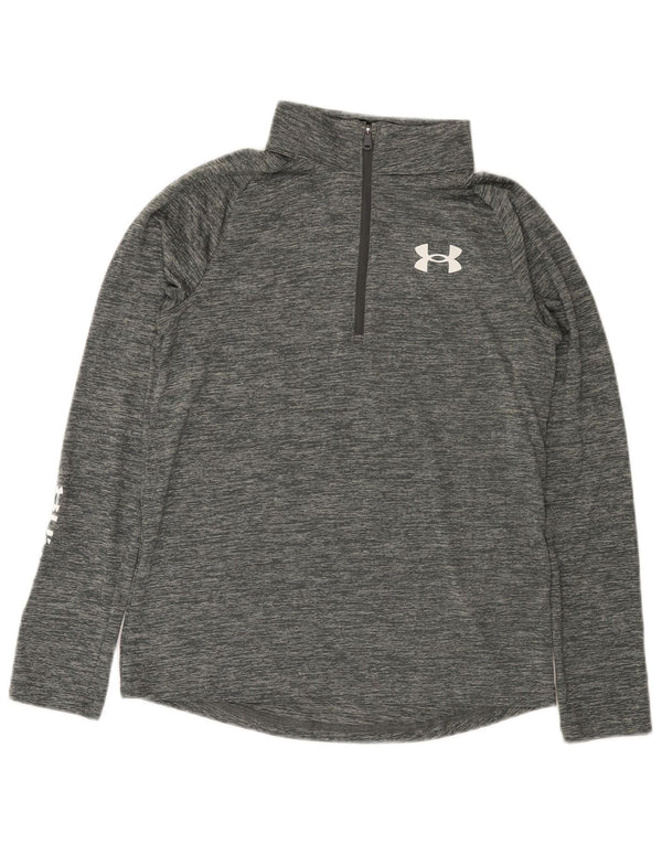 Under Armour Girls Grafisk Pullover Træningsdragt Top 11-12 År Stor Grå