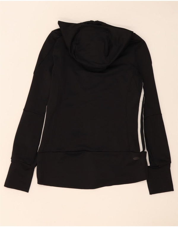 Adidas Womens Clima 365 Zip Hoodie Sweater UK 12 Medium Black Polyester