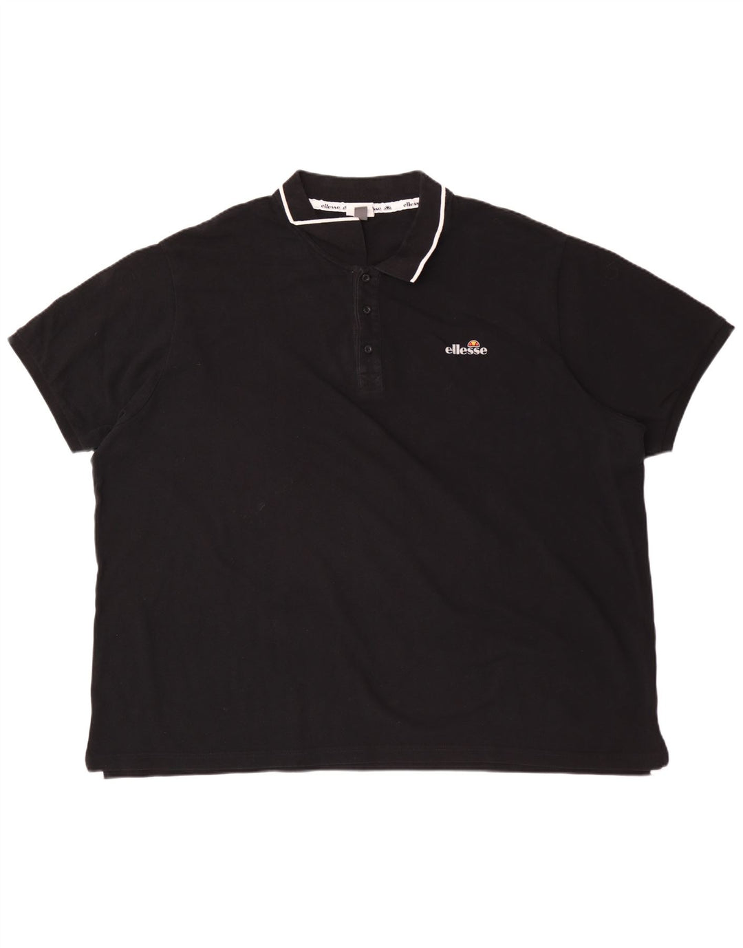 Ellesse Herre Polo Shirt 3XL Sort Bomuld