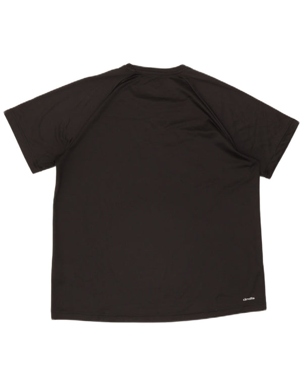 Adidas Herre Climalite Grafisk T-Shirt Top XL Sort Polyester