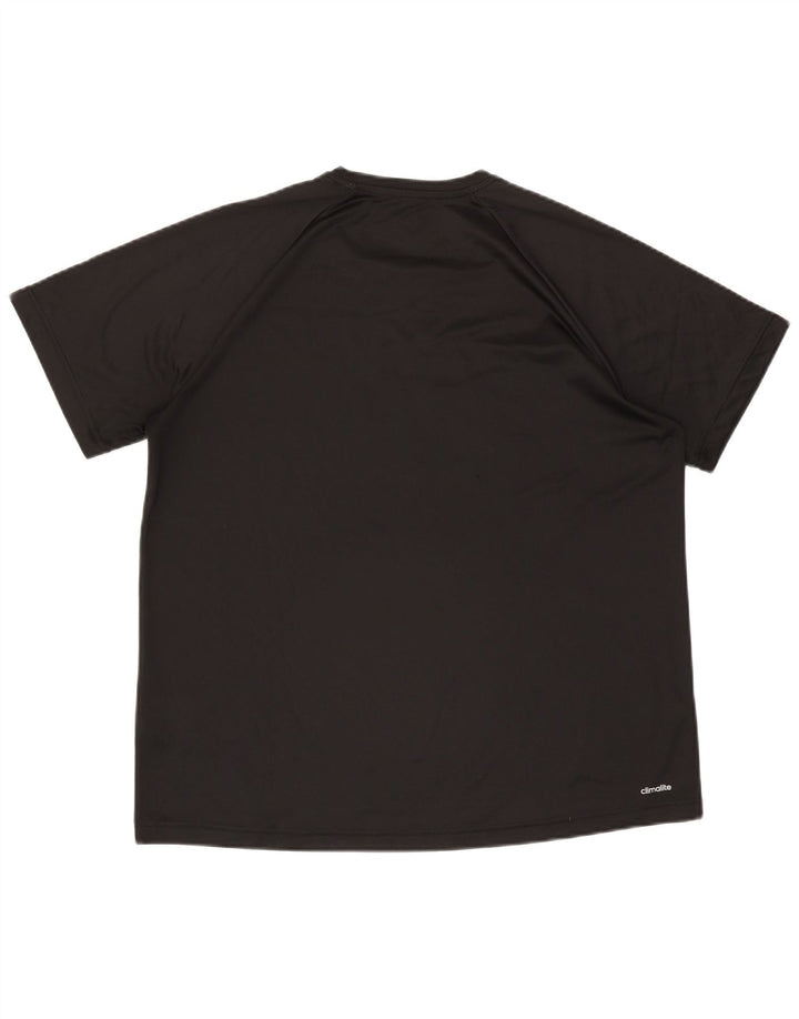 Adidas Herre Climalite Grafisk T-Shirt Top XL Sort Polyester