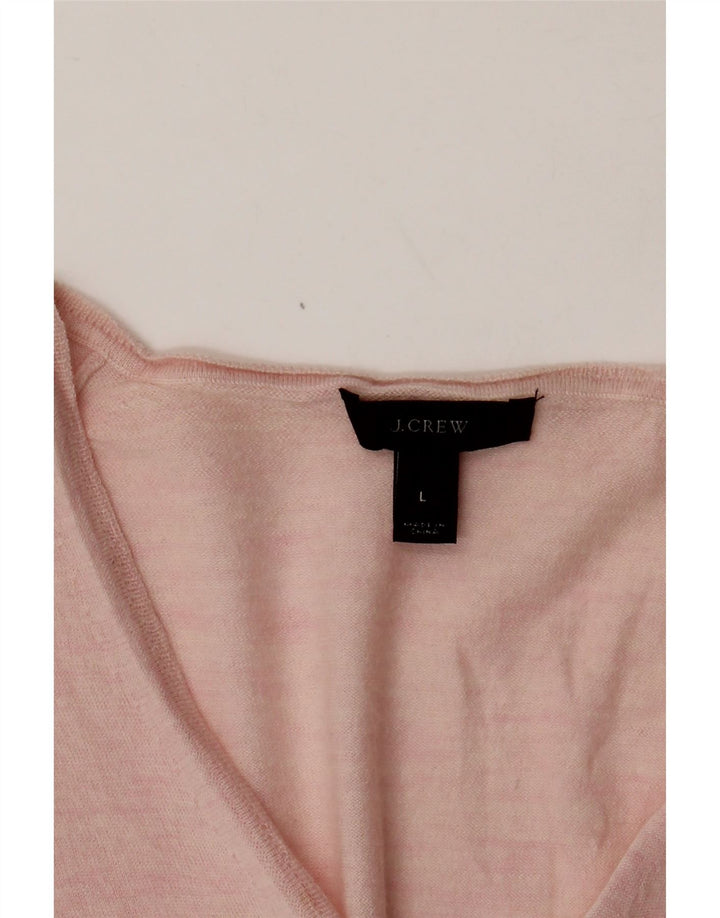 J. Crew Dame V-hals sweater UK 14 Large Pink
