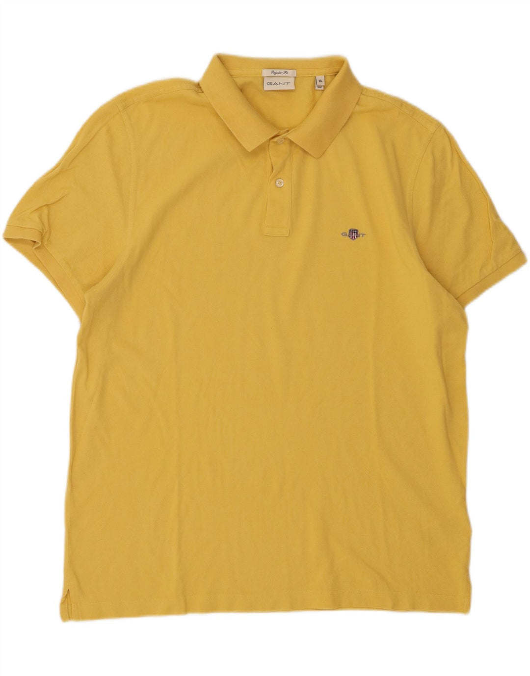 GANT Herre Regular Fit Polo Shirt XL Gul Bomuld