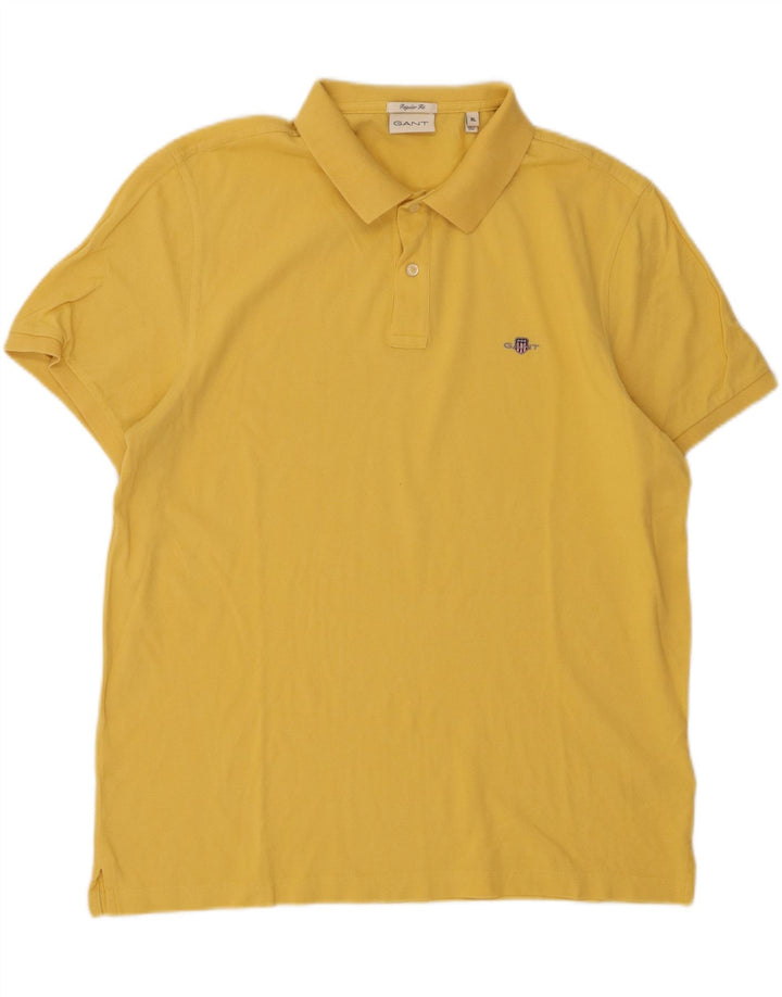 GANT Herre Regular Fit Polo Shirt XL Gul Bomuld