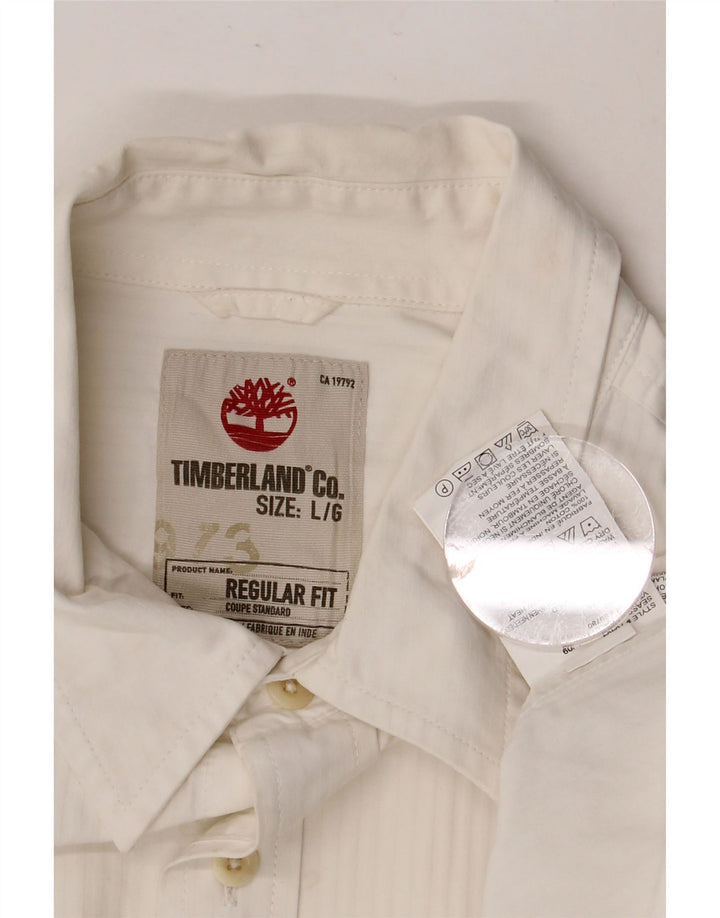 TIMBERLAND Herre Regular Fit skjorte Stor hvid bomuld