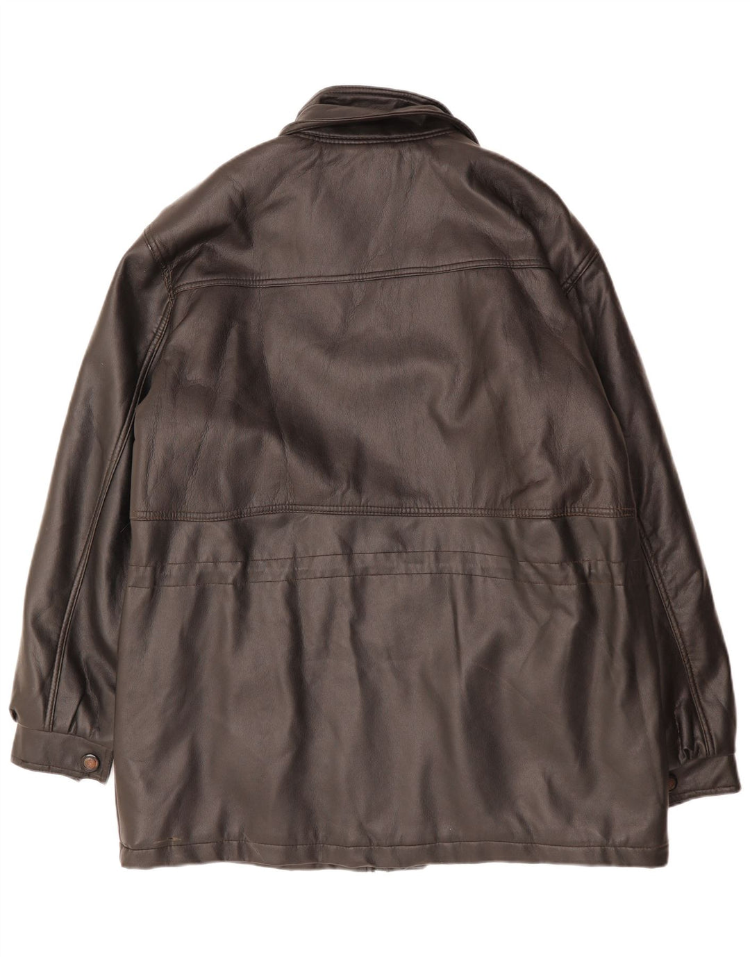 NØDDESKAL Herre læderfrakke UK 40 Large Black