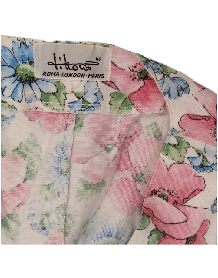 Vintage damevest UK 14 Medium Multicolored Floral