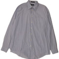 Nautica herreskjorte str. 16 Large Blue Houndstooth Bomuld