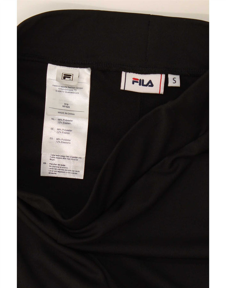 Fila Womens Grafiske Leggings UK 8 Small Black Polyester