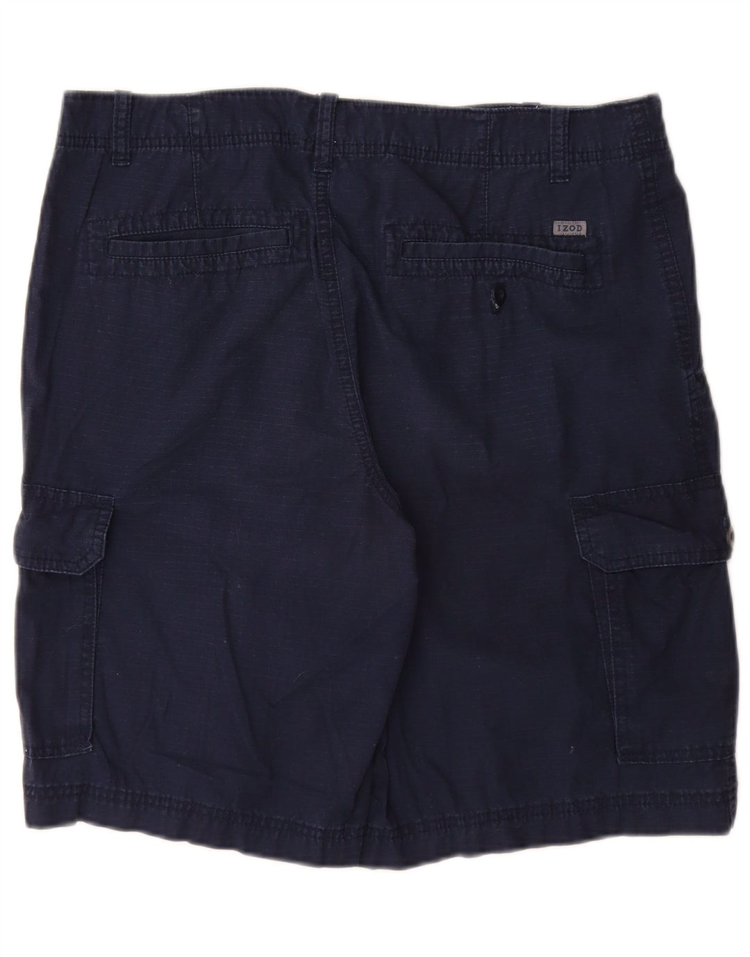 Izod Herre Cargo Shorts W34 store marineblå bomuld