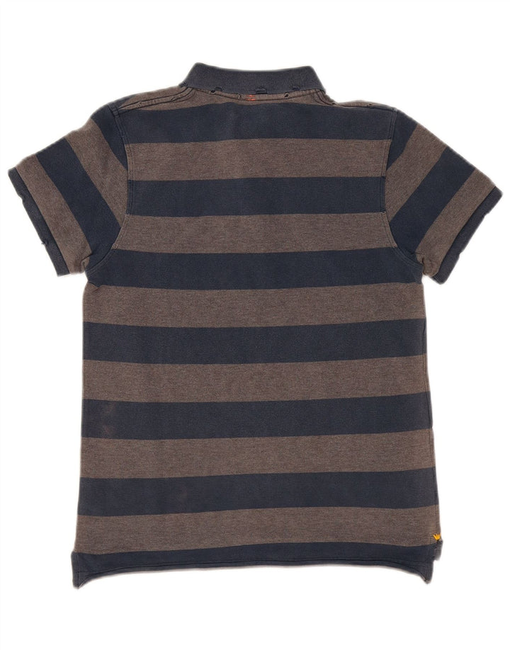 Sun68 drenge poloshirt 11-12 år grå stribet bomuld