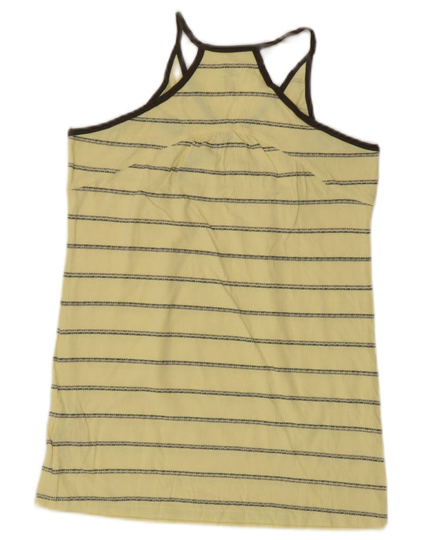 Nike pigevest top 12-13 år stor gul stribet bomuld