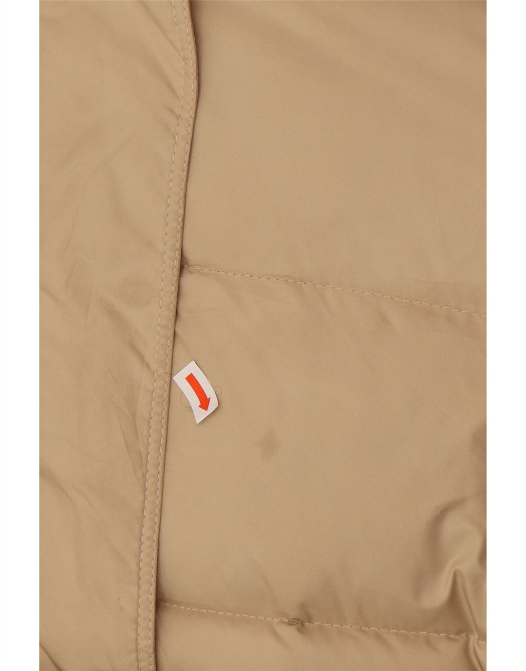 BURBERRY Dame BRIT Polstret frakke med hætte UK 12 Medium Beige Classic