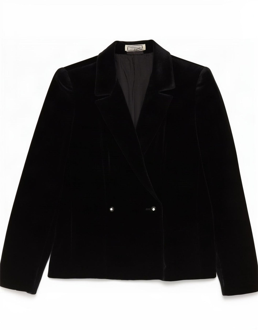 Luisa Spagnoli Dame Velvet Blazer Jacket IT 42 Medium Sort
