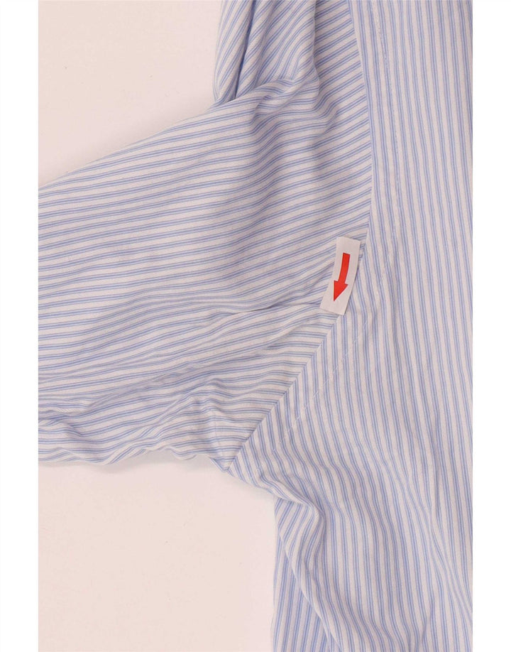 Calvin Klein Herreskjorte Størrelse 15 1/2 Medium Blå Stribet Bomuld