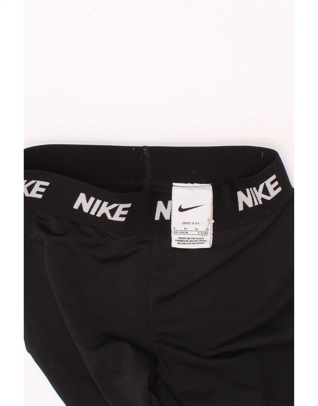 Nike Girls Dri Fit Leggings 5-6 år Medium Sort