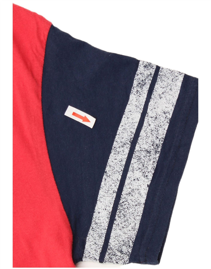 Vans Dame Crop Grafisk T-Shirt Top UK 10 Lille rødstribet bomuld