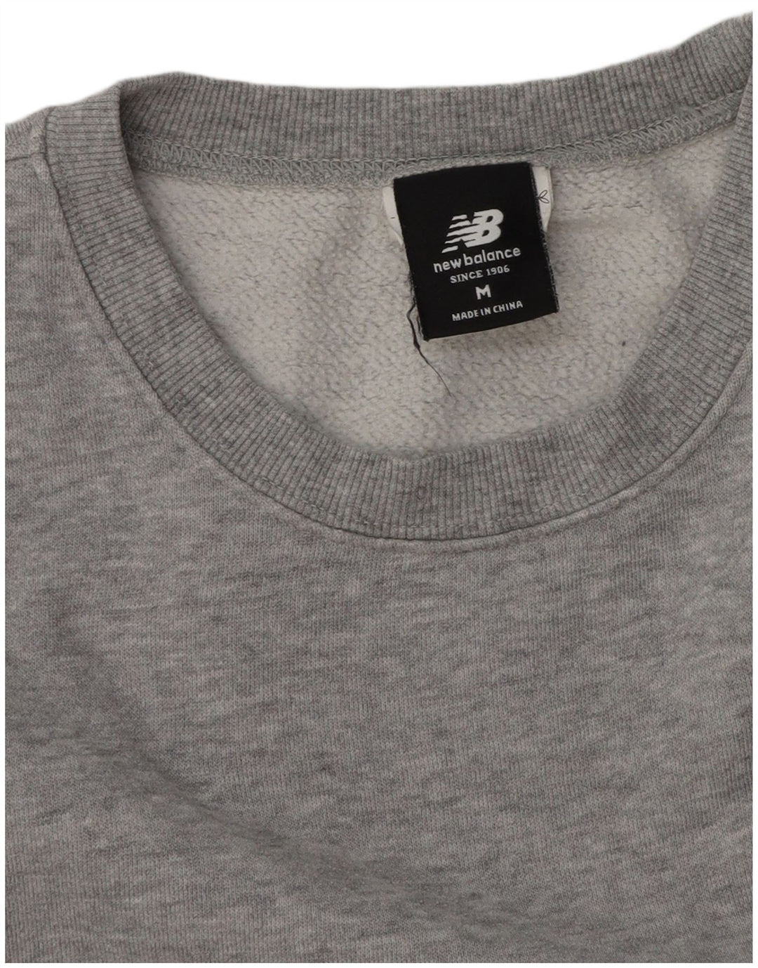 New Balance Herre sweatshirt Jumper Medium Grey Flecked Bomuld