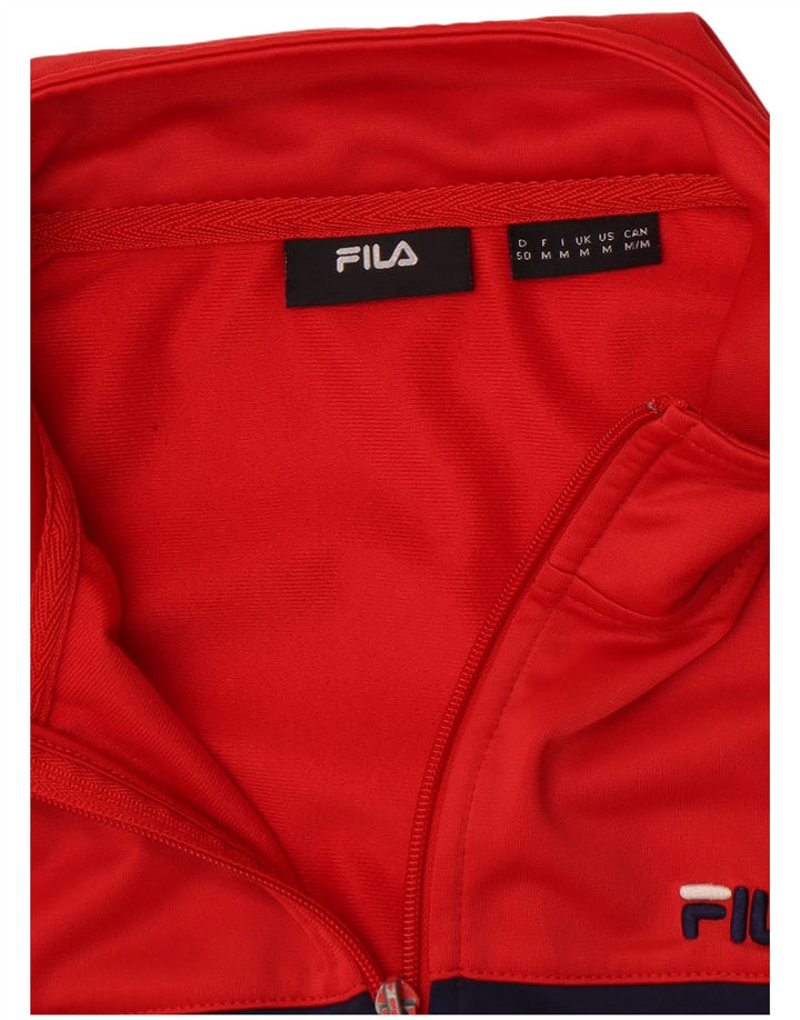 Fila Træningsdragt til mænd Topjakke Medium Rød Colourblock