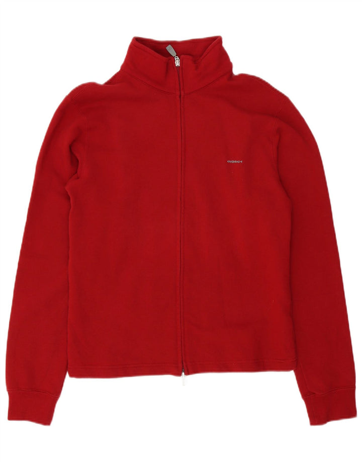 Energie Dame træningsdragt Topjakke UK 14 Medium Burgundy Bomuld