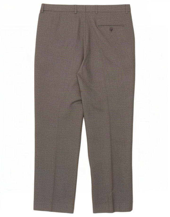 Marks & Spencer Herre Regular Fit Suit Bukser W36 L29 Grå polyester