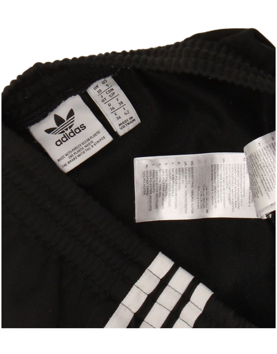 Adidas Træningsdragtsbukser til kvinder UK 10 Small Black Polyester