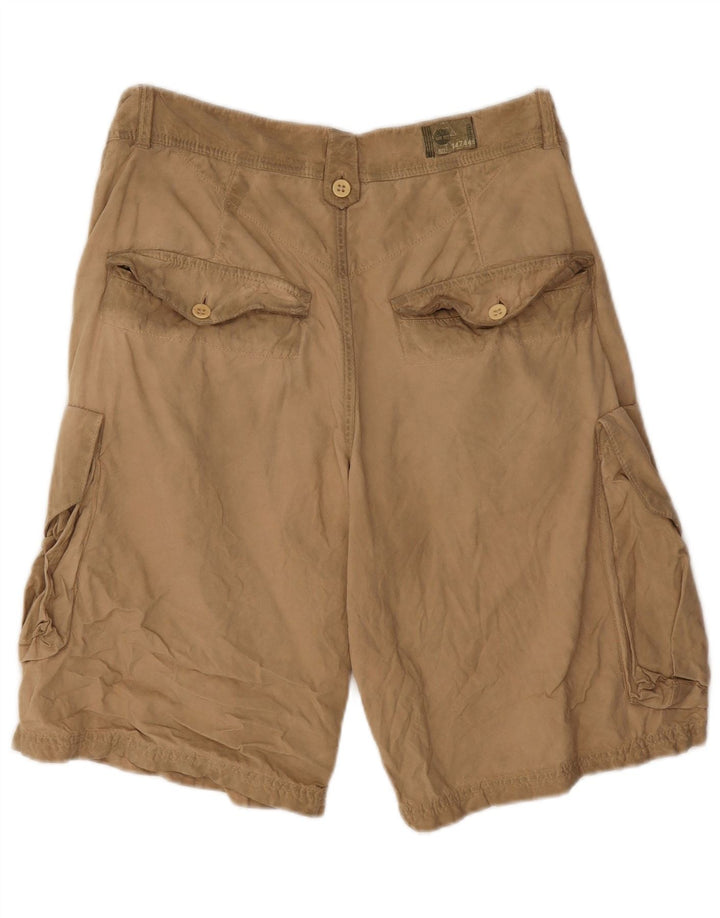 Timberland Herre Cargo Shorts W34 Stor Beige Bomuld