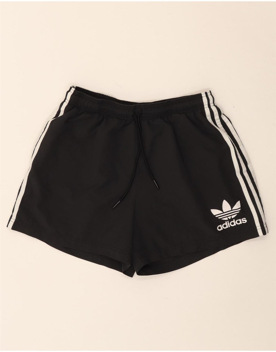 ADIDAS grafiske sportsshorts til mænd, store sorte polyester