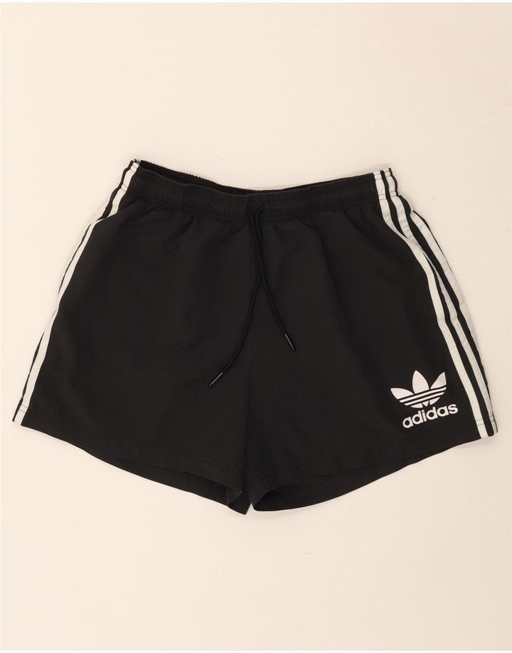 ADIDAS grafiske sportsshorts til mænd, store sorte polyester