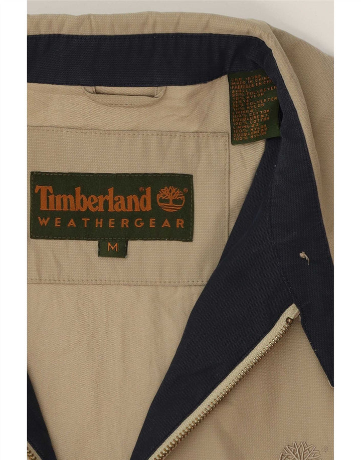 Timberland Herre Bomber Jacket UK 38 Medium Beige Polyester