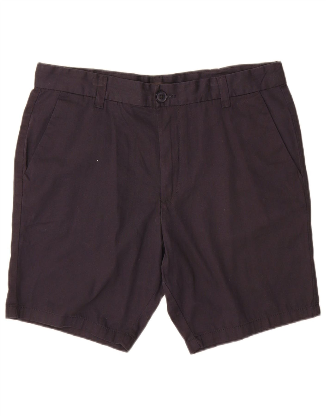 FRANSK FORBINDELSE Herre Chino Shorts Large W34 Navy Blue Bomuld