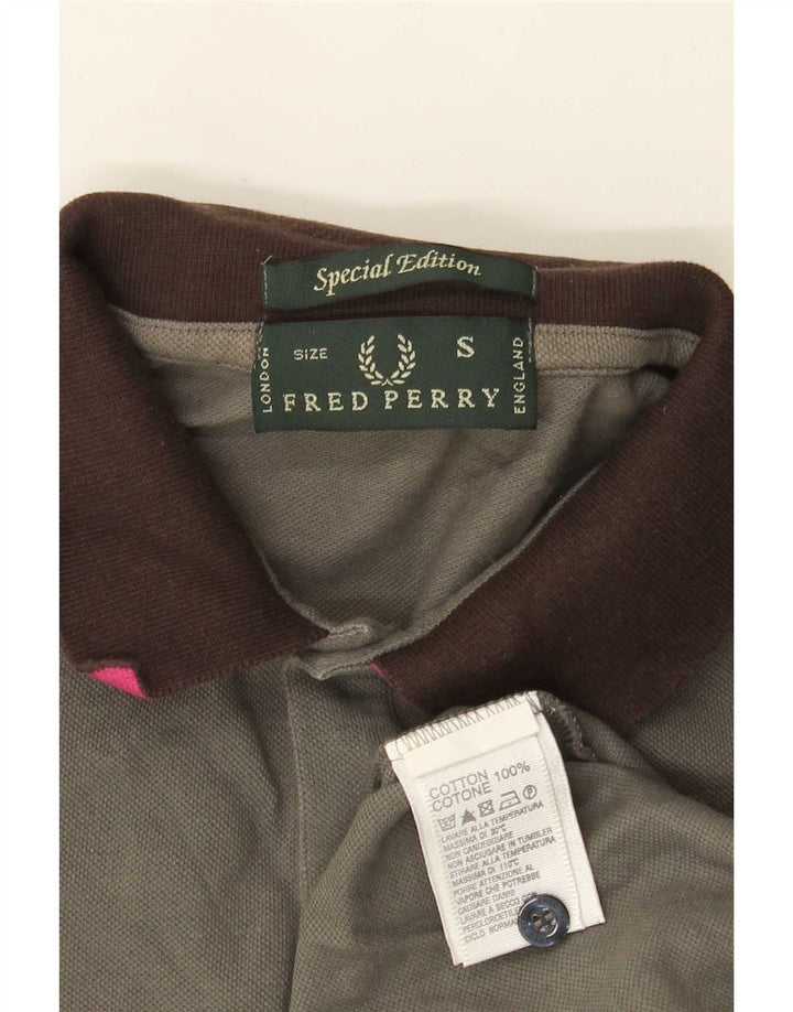 Fred Perry Langærmet Rugby Polo Shirt Lille Grå Bomuld
