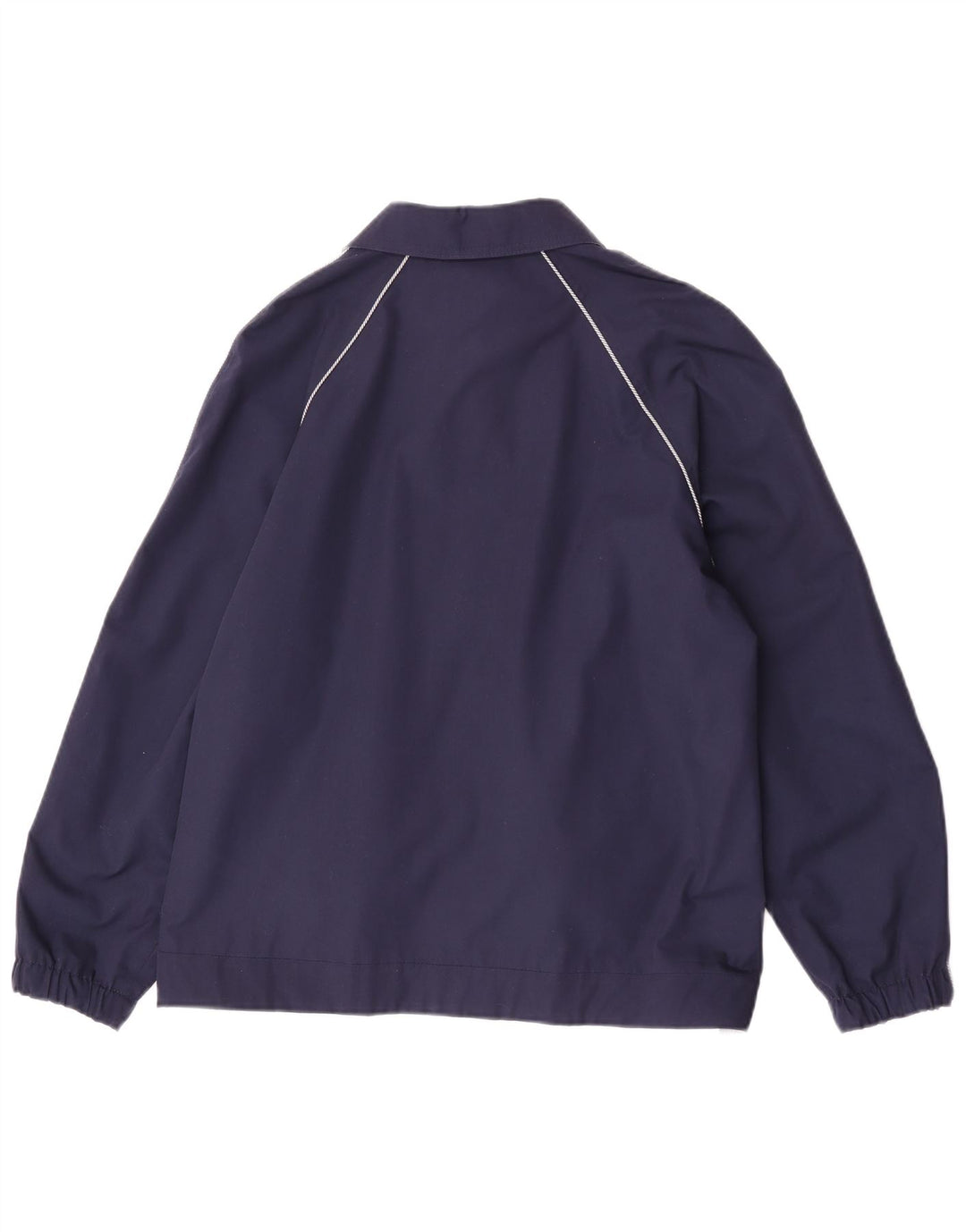 Vintage vendbar bomberjakke til kvinder EU 38 Medium marineblå polyester