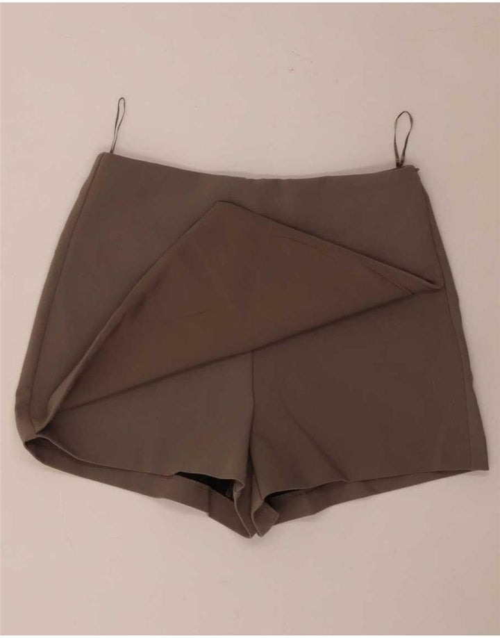 Zara Dame Skort Shorts UK 12 Medium Grå