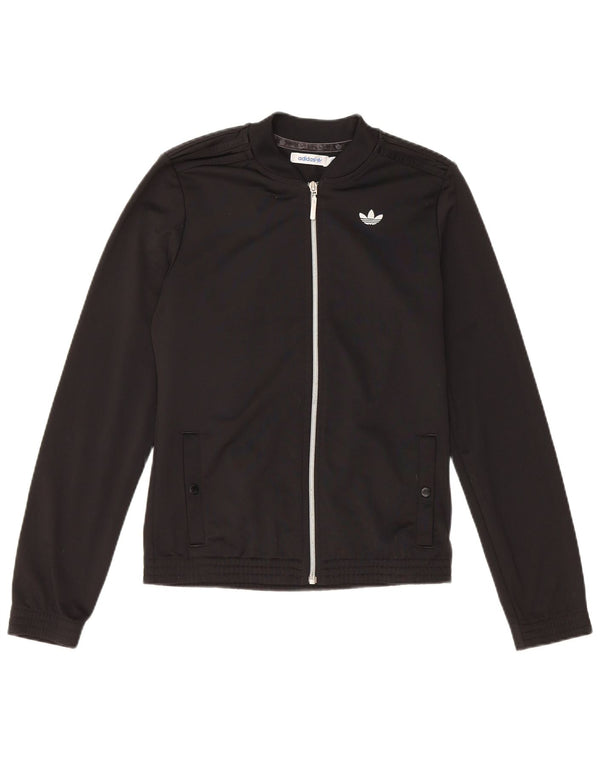 Adidas Womens Regular Fit Træningsdragt Topjakke EU 36 Small Black Polyester