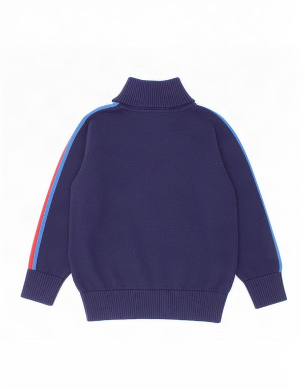 Joules Baby Boys Sweater med lynlåshals 18-24 måneder Navy Blue Colourblock