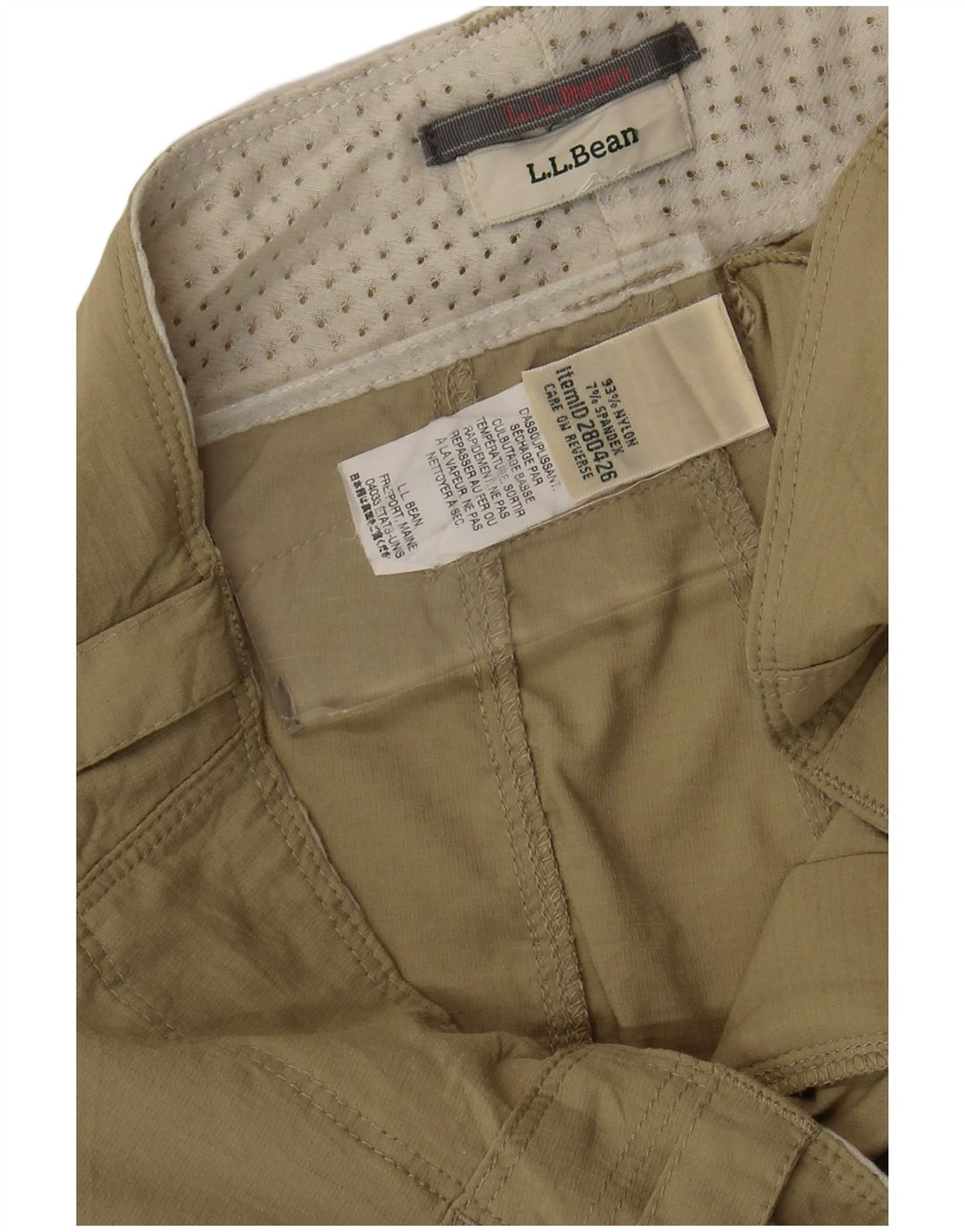 L.L.Bean Straight Cargo Bukser til kvinder W34 L30 Khaki Nylon