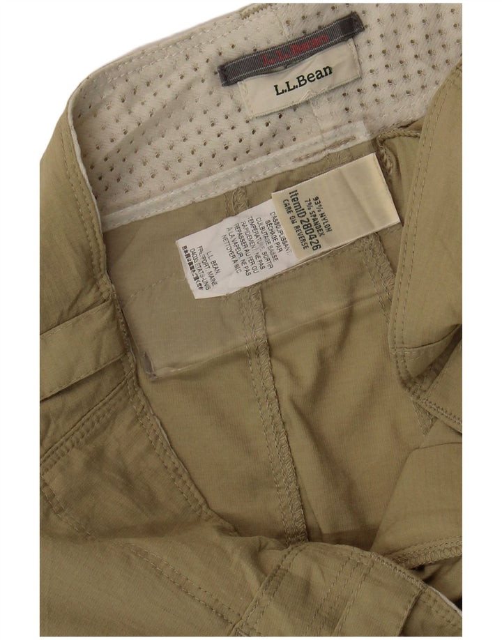 L.L.Bean Straight Cargo Bukser til kvinder W34 L30 Khaki Nylon